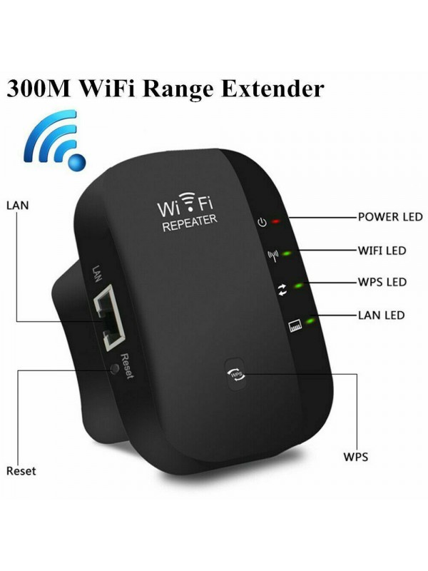 300Mbps WiFi Signal Amplifier - UK Plug
