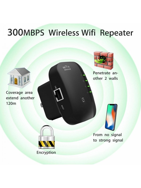 300Mbps WiFi Signal Amplifier - UK Plug