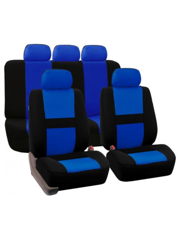 Blue 9Pcs Car Seat Covers For SUV