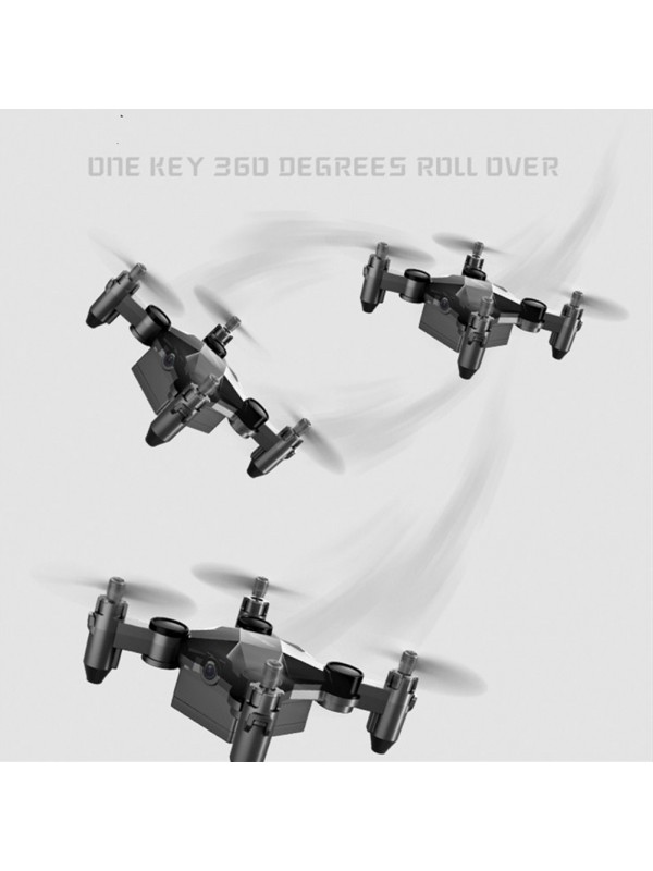 Folding Mini Drone Toy Black Transmission