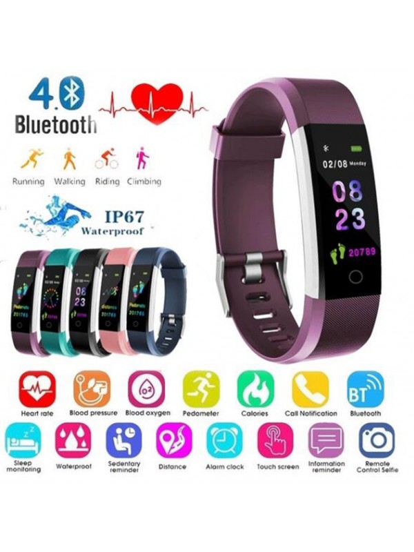 115 Plus Color Screen Smart Watch Black
