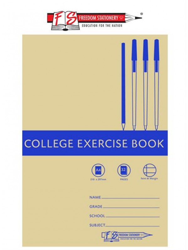 Nexx A4 College Exercise Book 32 Page 5pack
