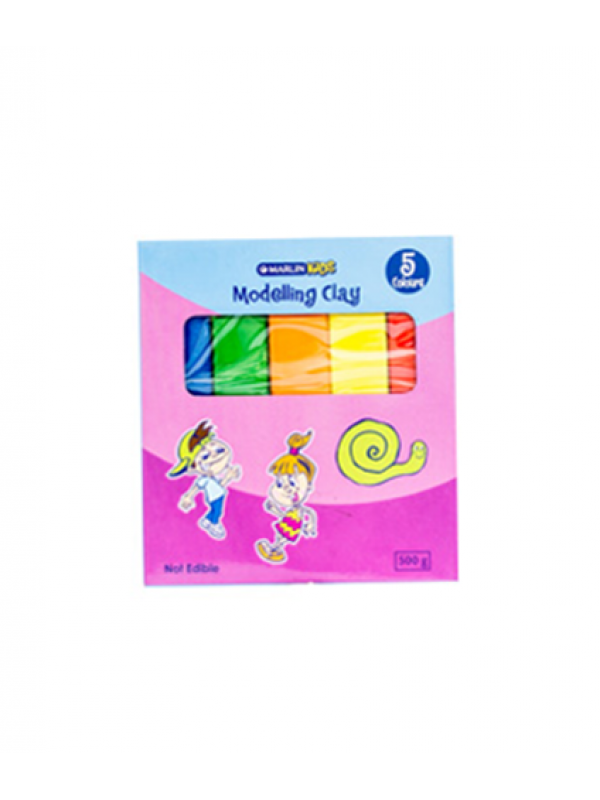 Marlin Kids Modelling Clay 500g 5 Colours