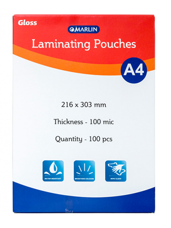 Marlin Office Essentials Laminating Pouches A4