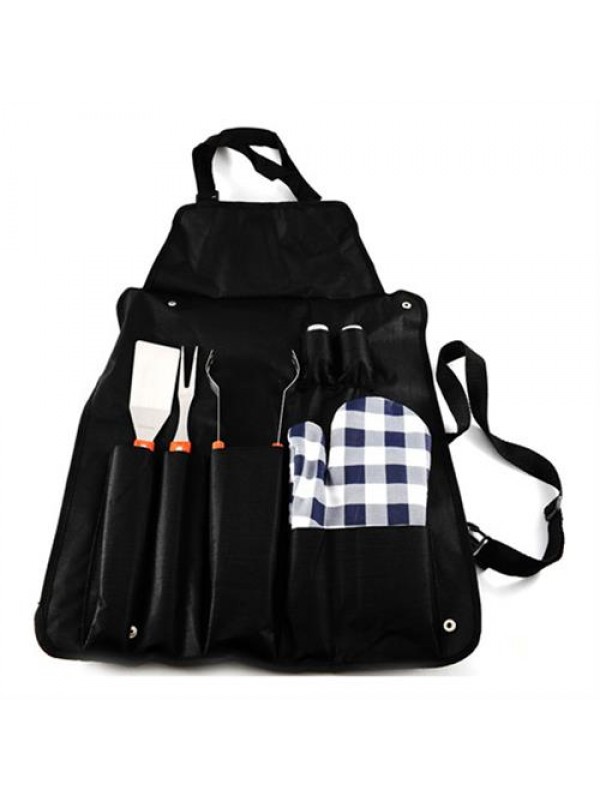 Casey Wooden Braai Set With Apron Retail Box Out