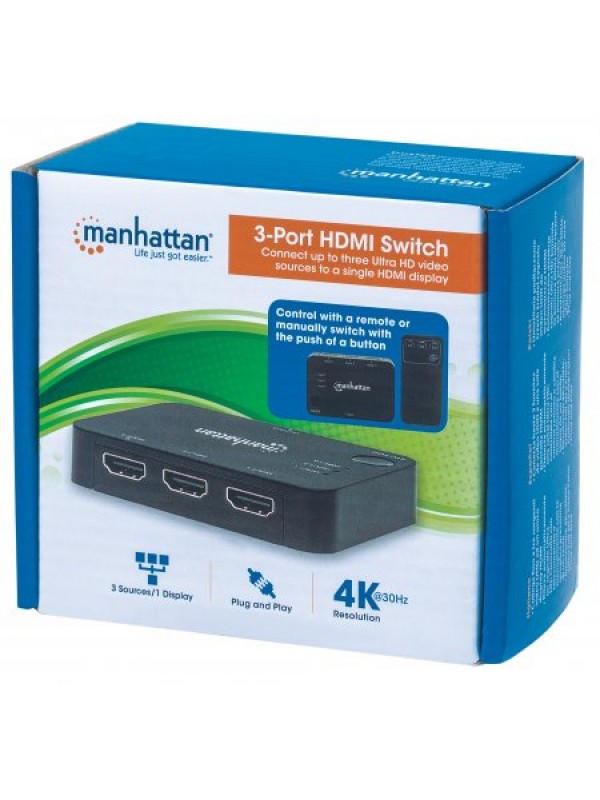 Manhattan 3 Port HDMI Switch