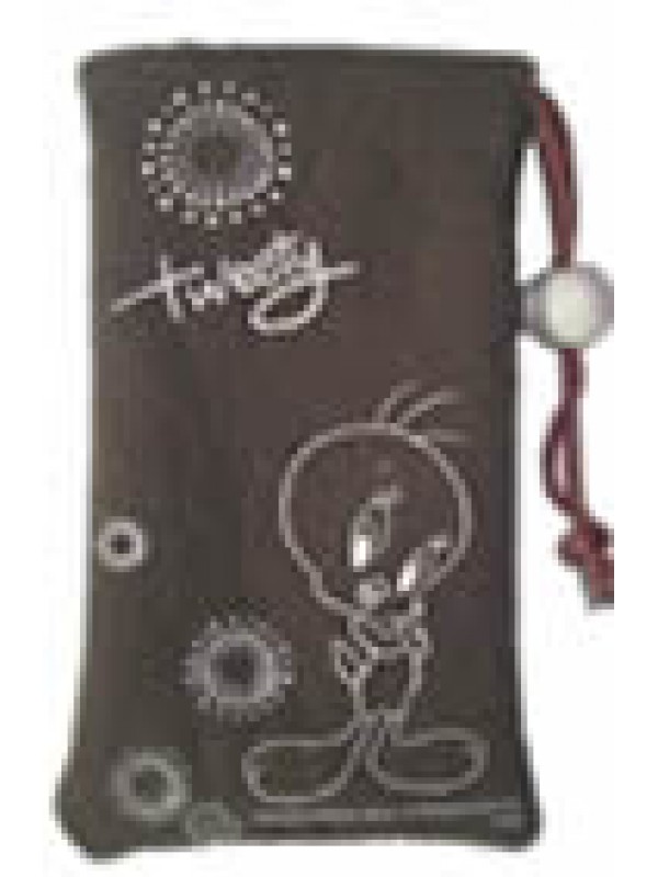 Tweety Cell phone Pouch :CHOCOLATE BROWN