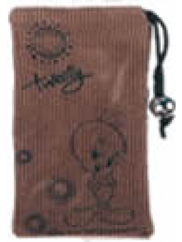 Tweety Cell phone Pouch: LIGHT BROWN