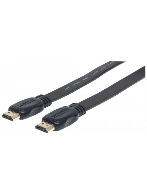 Manhattan Flat High Speed HDMI Cable with