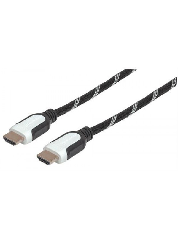 Manhattan Braided High Speed HDMI Cable with