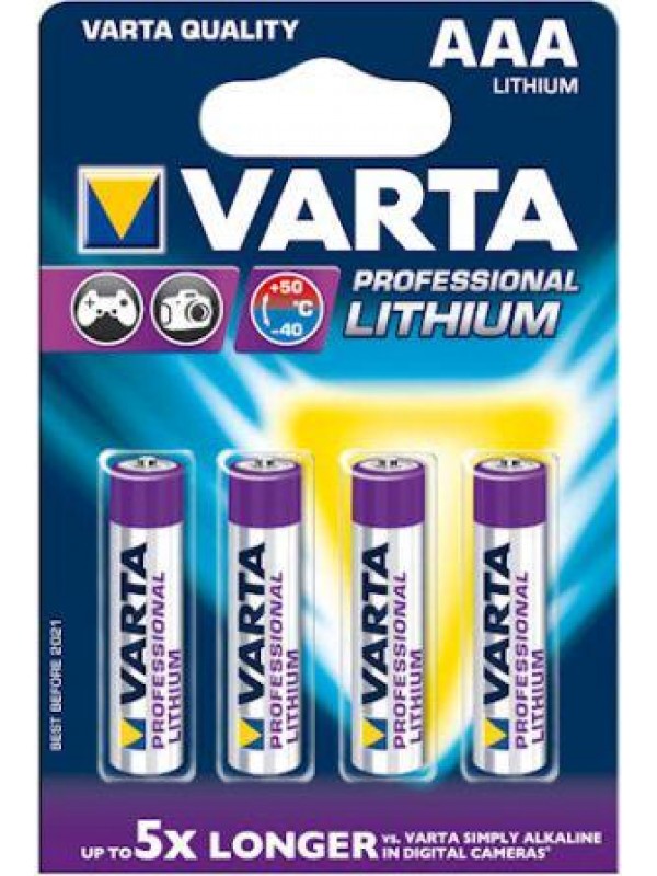 Varta Professional Lithium 4x AAA Size