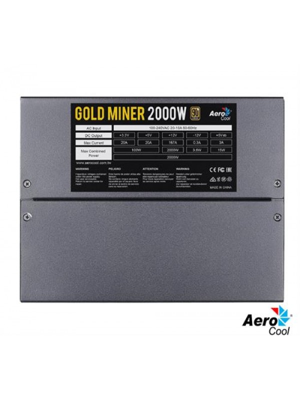 Aerocool Gold Miner 2000w PSU