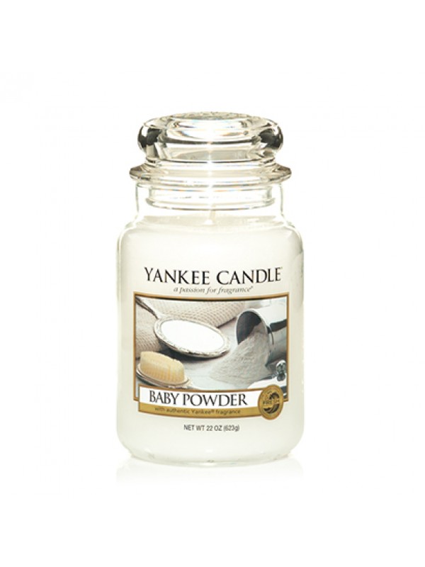 Yankee Candle Baby Powder Large Jar Retail Box No