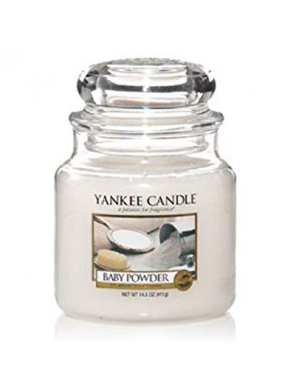 Yankee Candle Baby Powder Medium Jar Retail Box