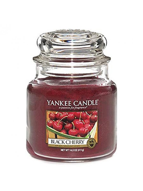 Yankee Candle Black Cherry Medium Jar Retail Box