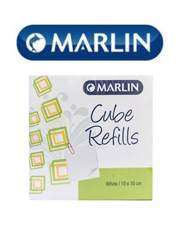 Marlin Cube Refills White 10x10cm in shrink