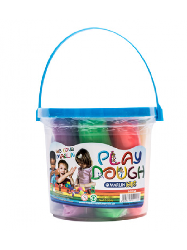 Marlin Kids Play Dough 1kg Bucket 8 Colours