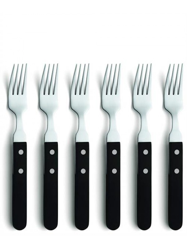 Amefa Steak & Pizza Forks X 6 Retail Box Out of