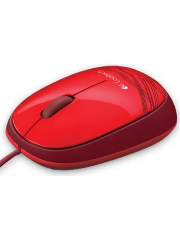 Logitech M105 Wired Mouse Red