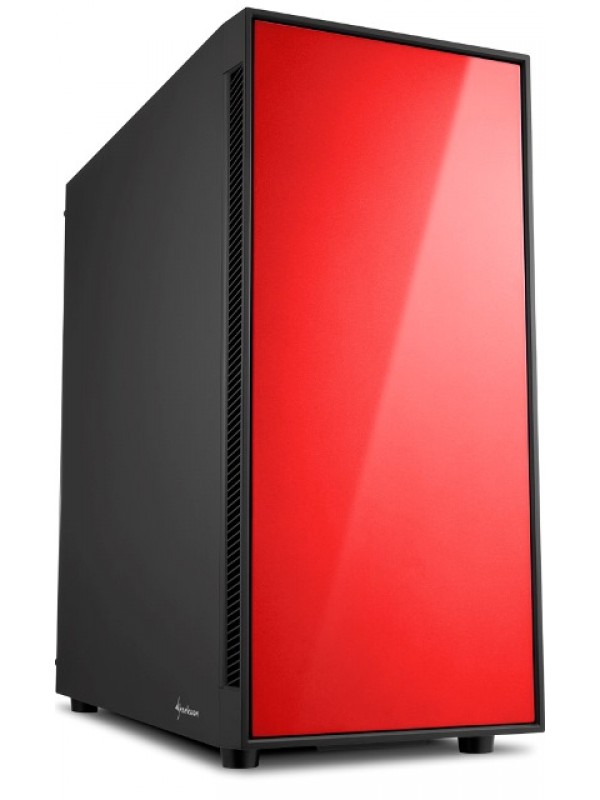 Sharkoon AM5 Window ATX Tower PC Gaming Case Red