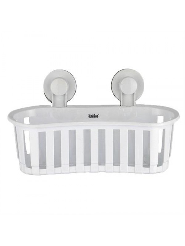 Bathlux Storage Basket With Suction Cup Retail