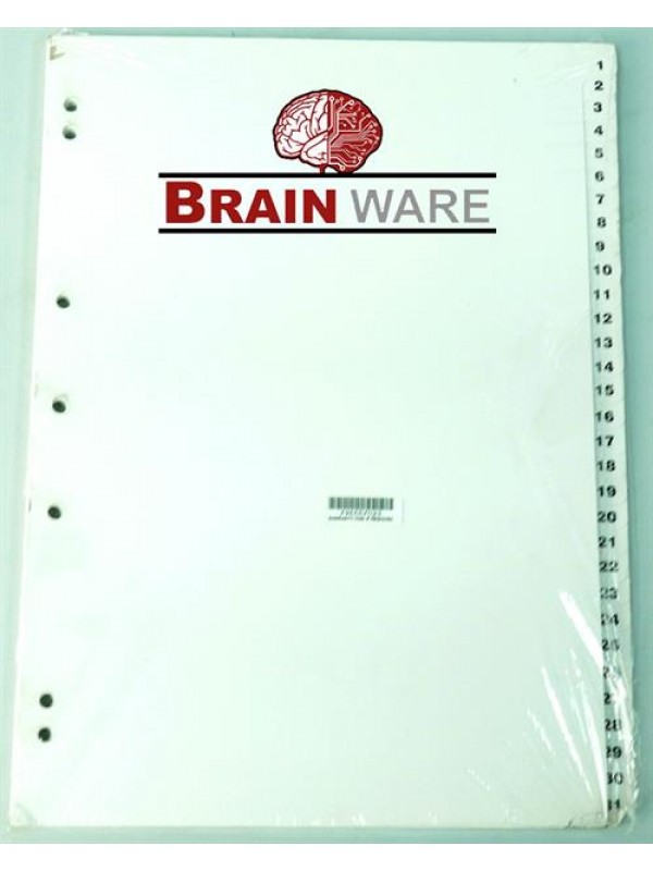 Brainware A4 File Divider Board Tab 1