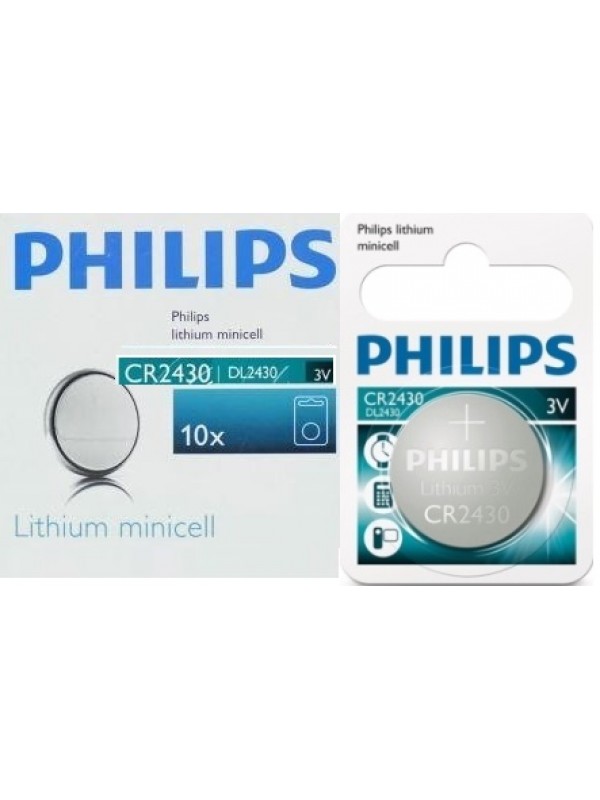 Philips Minicells Battery CR2430 Lithium Sold as