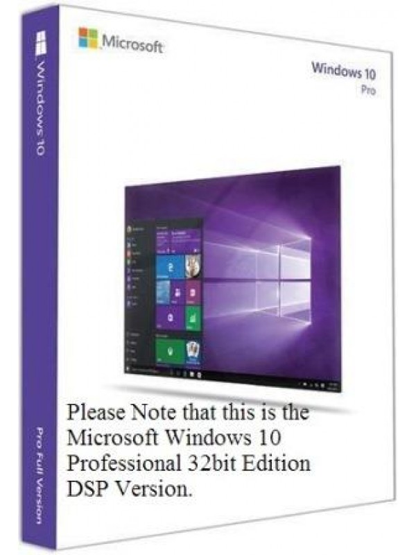 Microsoft Windows 10 Professional 32 Bit Edition
