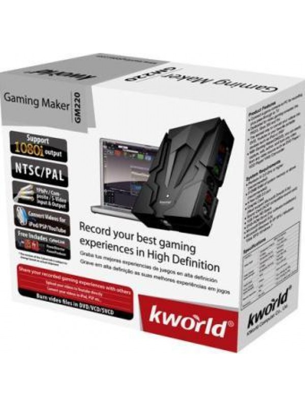 Kworld Gaming Maker:Record games console footage