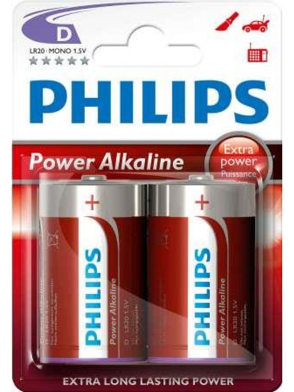 Philips PowerLife Battery LR20P2B 2 X Type D