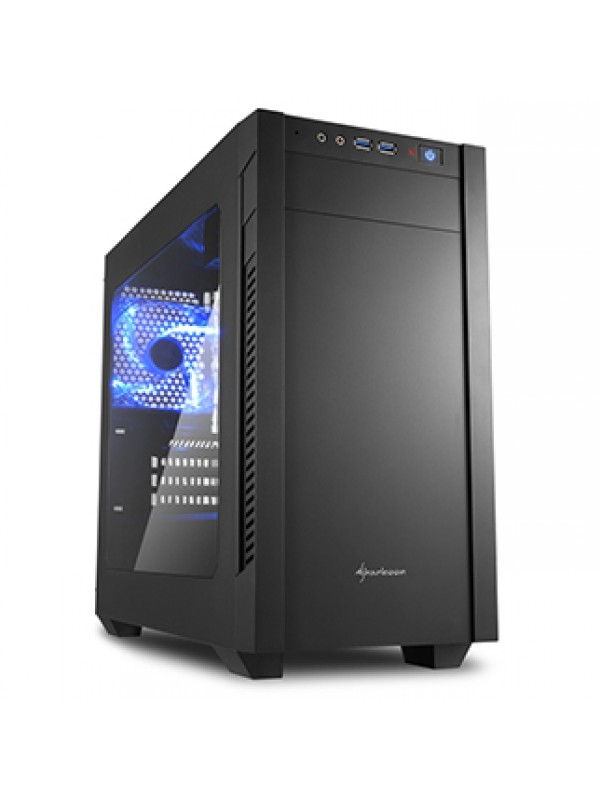 Sharkoon S1000 ATX PC Gaming Case Black with Side