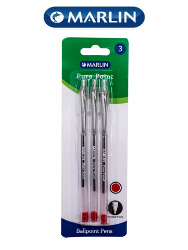 Marlin Purepoint Transparent Pen 3's Red