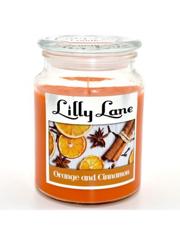 Lilly Lane Orange and Cinnamon Scented Candle
