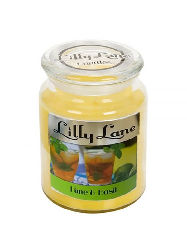 Lilly Lane Lime and Basil Infusion Scented Candle