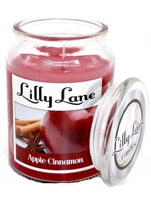 Lilly Lane Apple Cinammon Scented Candle Large
