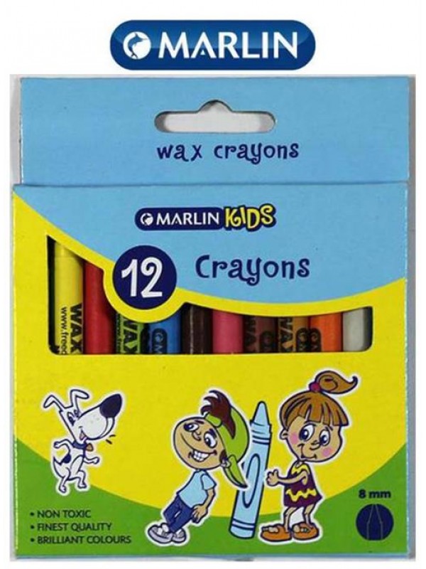 Marlin Kids Wax Crayons 8mm