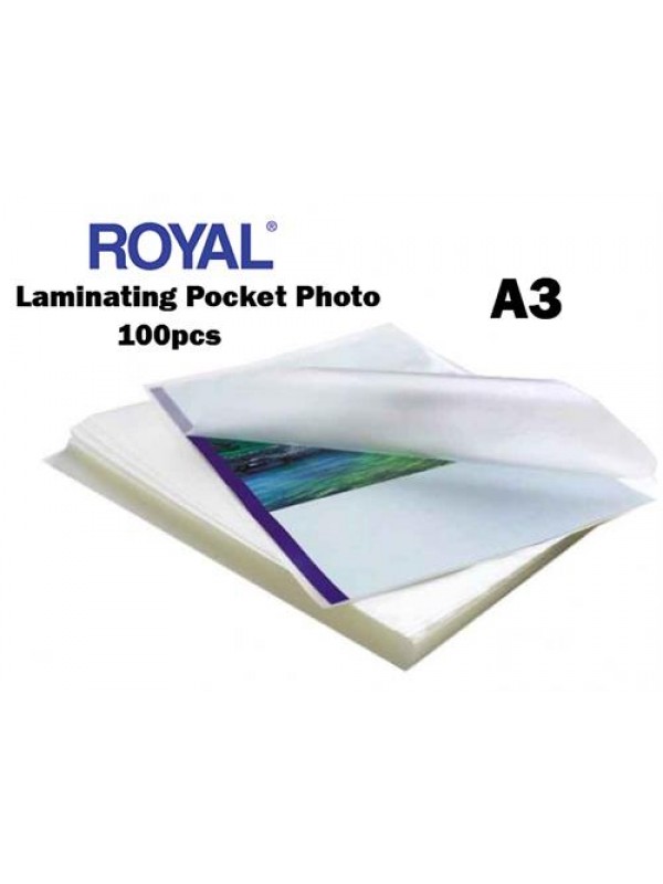 Royal Laminating Pockets A3 Size 100pcs per pack