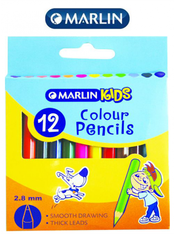 Marlin Kids Colour Pencils Short