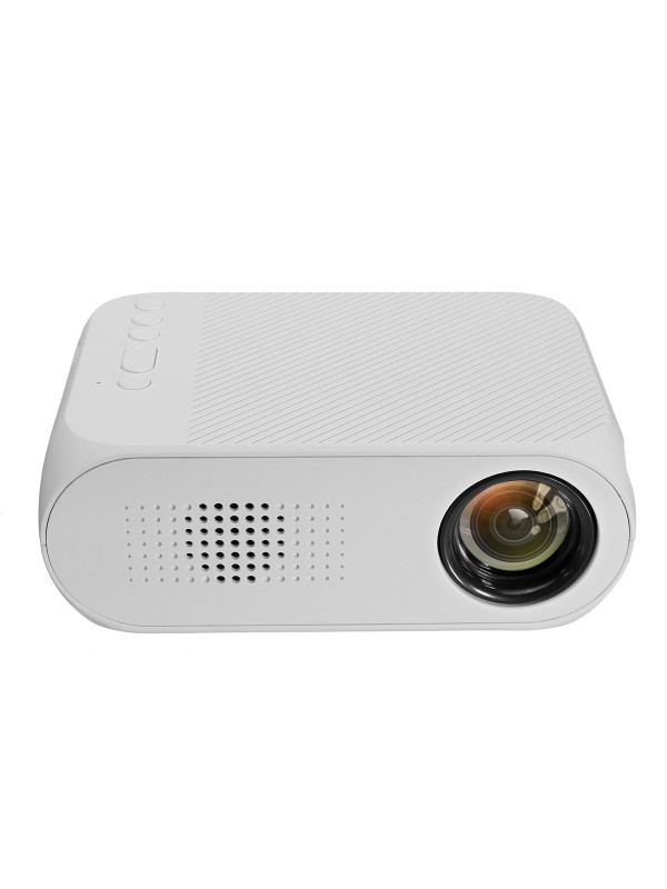 LEJIADA 1080P Mini Projector - White EU Plug