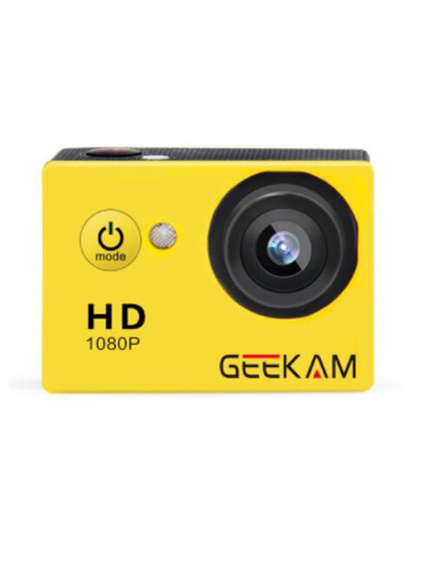 GEEKAM A9 HD 1080P Waterprof Camera Yellow