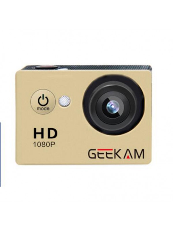 GEEKAM A9 HD 1080P Waterproof Camera Golded