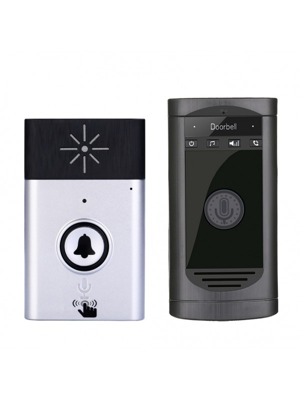 Smart Door Phone Intercom Monitor Silver