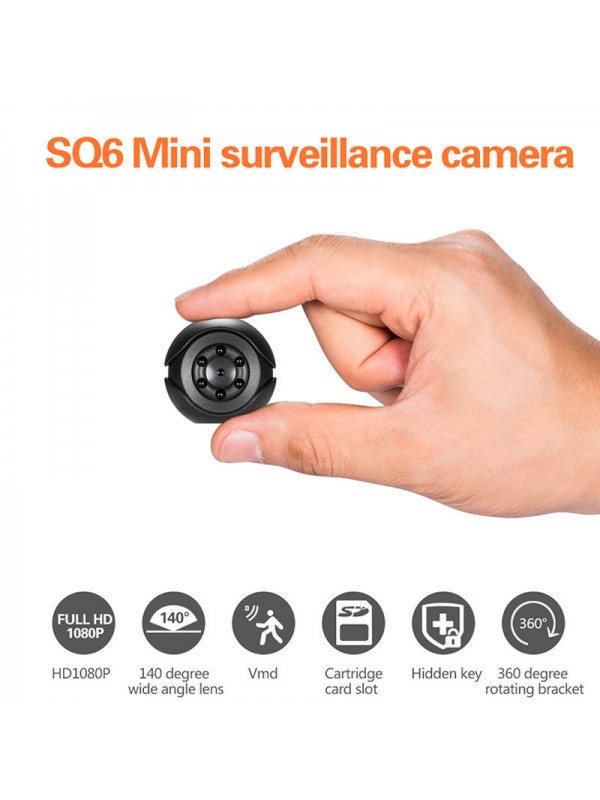 Mini Surveillance Camera - Black