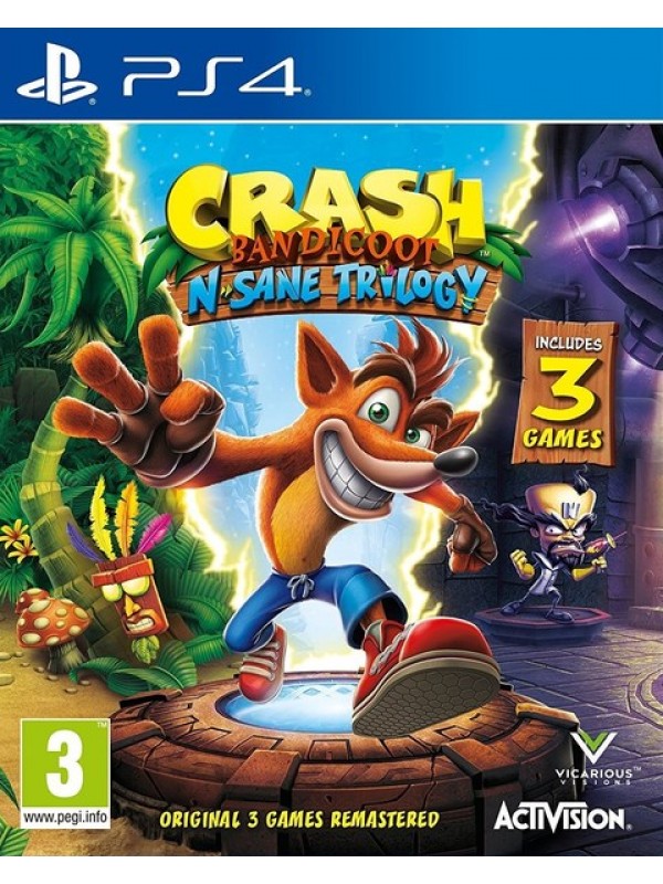 PlayStation 4 Game Crash Bandicoot N'Sane Trilogy