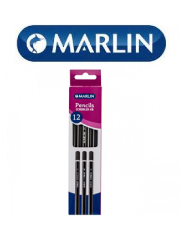 Marlin Scribblers HB end dipped pencil Black and