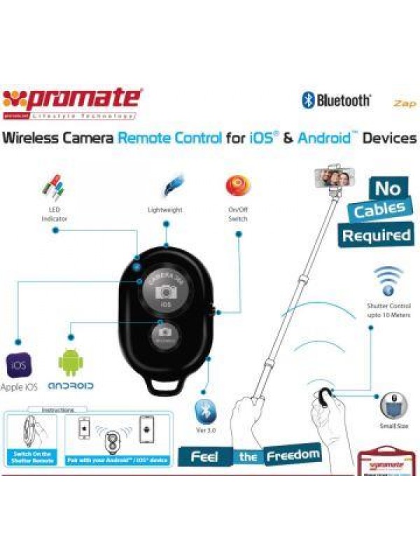 Promate Zap Wireless Camera Remote Control for
